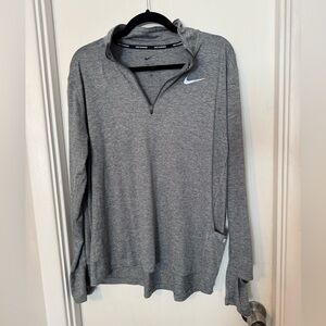 Nike Gray Athletic Top- Lightweight Knit size XL